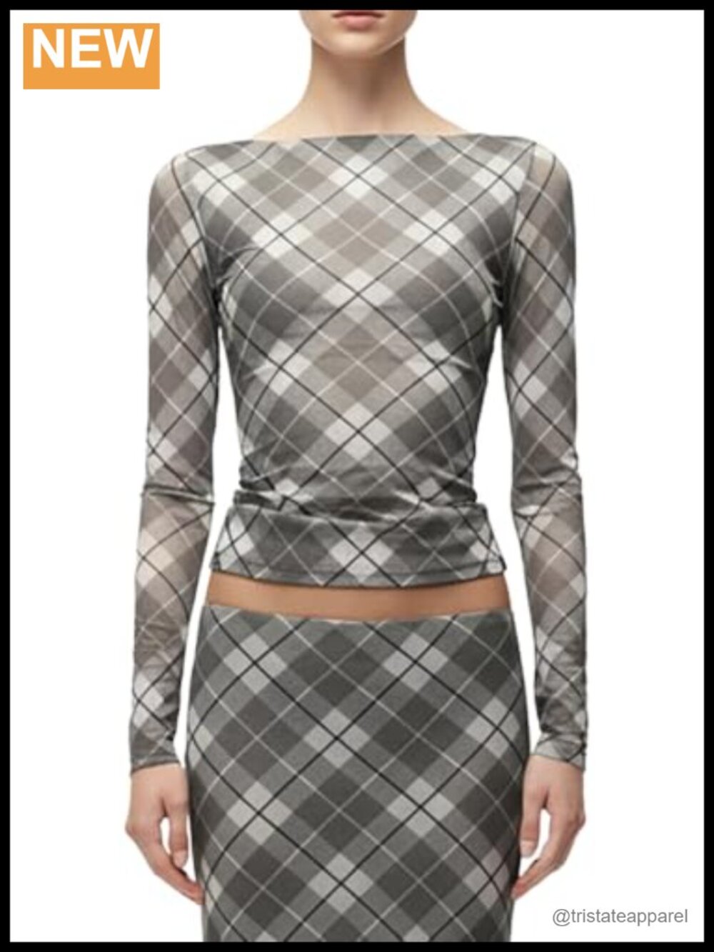 Ronny Kobo Flume Plaid Blouse Women's Large